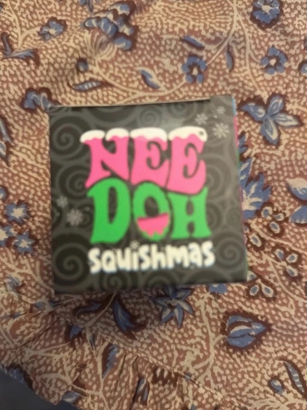 Squishmas Stress Toy - Pink & Green